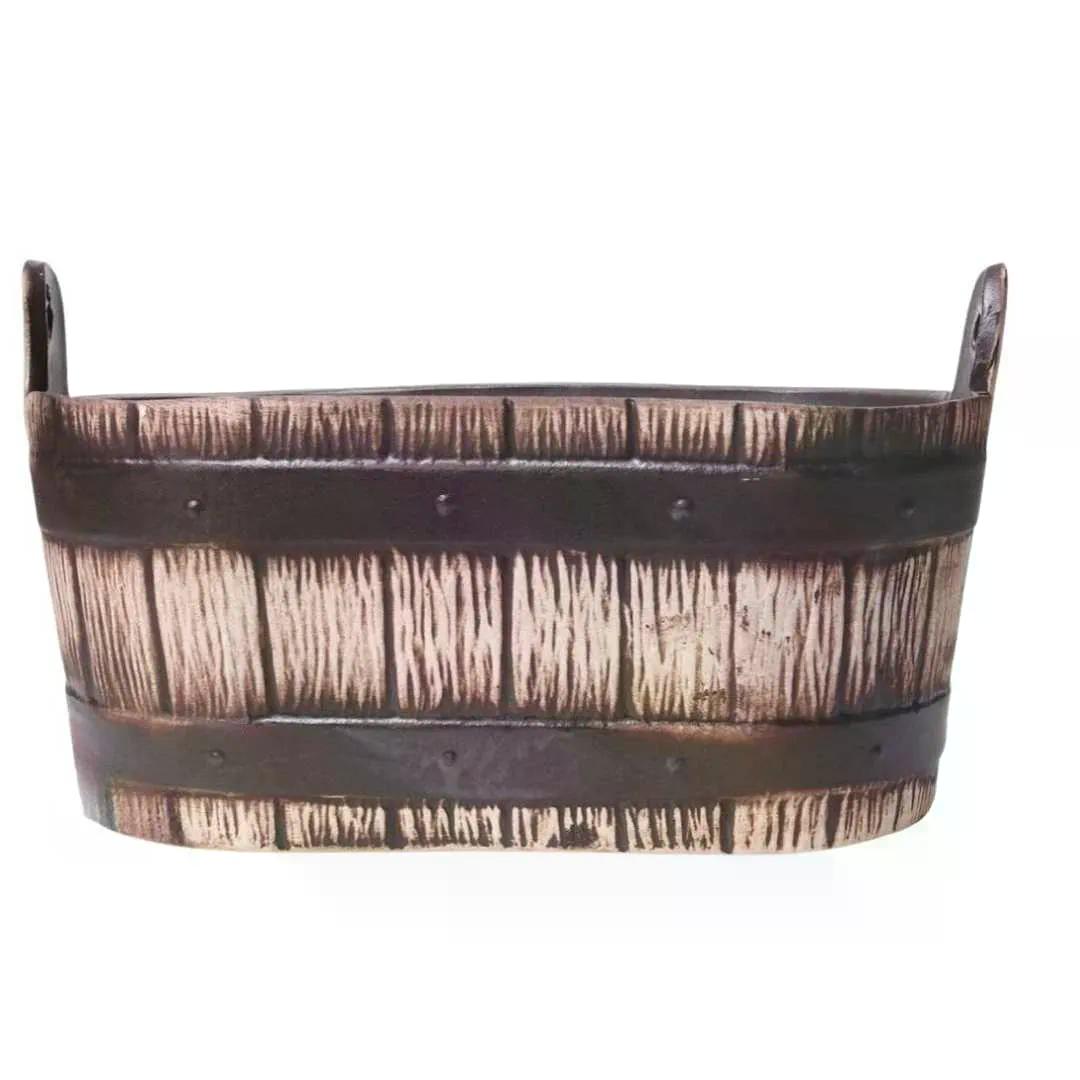 keramický škopík s uchy v rustikálním stylu